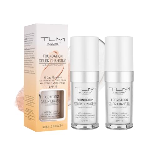 Color Changing Foundation with SPF 15 – Full Coverage, 2 Pack