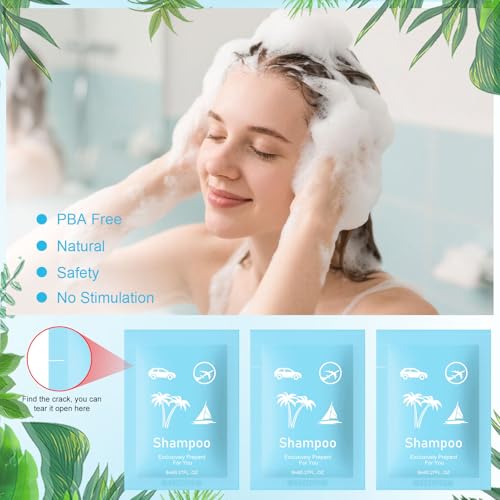 50 Travel Size Shampoo Bulk 0.28fl oz Green Tea