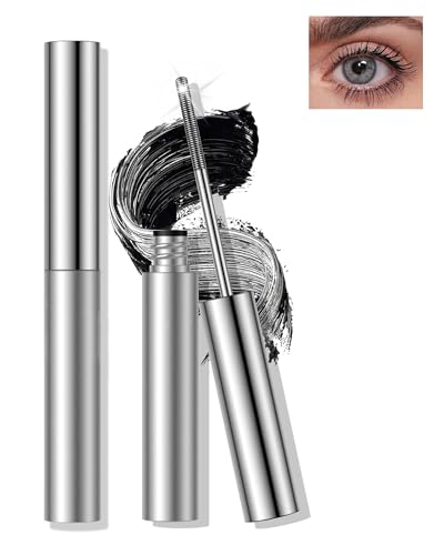 Lestpola Waterproof Metal Fiber Curling Mascara - Long-Lasting Black Lash Enhancer