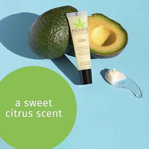 Hempz Original Lip Balm, 3-Pack, travel essential for dry cracked lips, ultra hydrating gloss, .44 oz