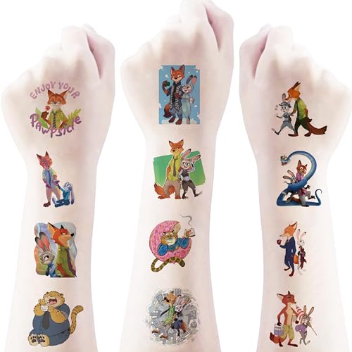 YONGAI 20 Sheets Waterproof Temporary Tattoos for Kids & Adults - Birthday Party Favors & Holiday Decorations
