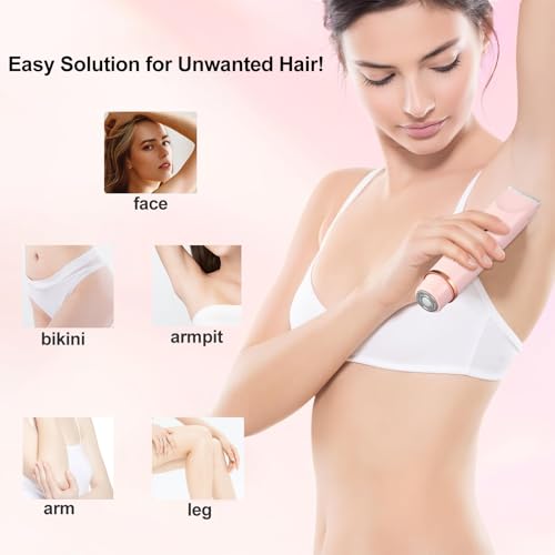 2-in-1 Electric Shaver for Women - Rechargeable Body & Face Razor
