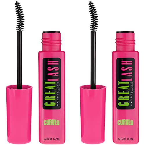 Maybelline Great Lash Curved Brush Mascara, Very Black