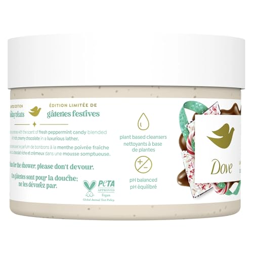 Dove Exfoliating Body Scrub for Women Peppermint Bark, 10.5 oz