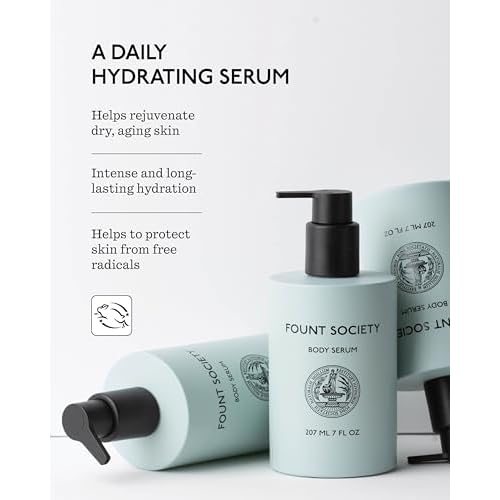 Body Serum - 7 fl oz Hyaluronic Acid Body Serum for Moisturized Skin - Lightweight, Fast Absorbing, Non-Greasy Formula - Vegan & Cruelty-Free - No Parabens or Synthetic Fragrances