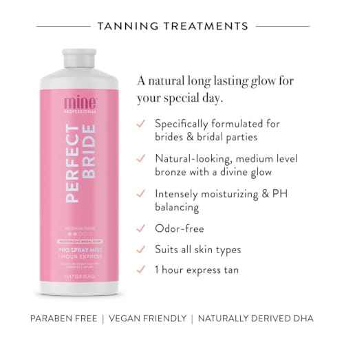 MineTan Professional Spray Solution | Tanning Treatments Collection - Airbrushed Finish, Streak Free Tan Results, Vegan Friendly, PETA-Approved