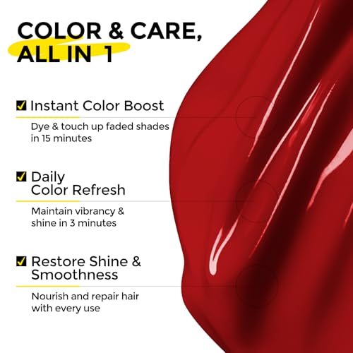 COLORLOMO Red Color Depositing Conditioner for Highlighted & Color-Treated Hair - 6oz