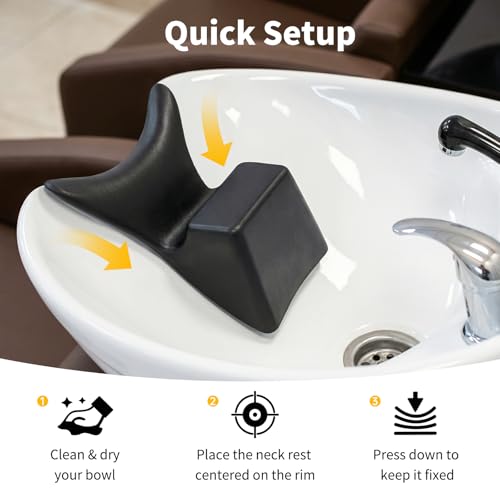 Ergonomic Shampoo Bowl Neck Rest Pad | Salon & Home