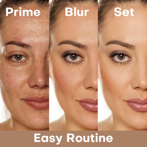 KIMUSE Baked Foundation Powder with Kabuki Brush