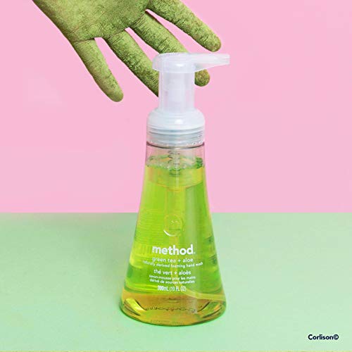 Method Foaming Hand Soap, Green Tea + Aloe, 10 Fl Oz (Pack of 1)
