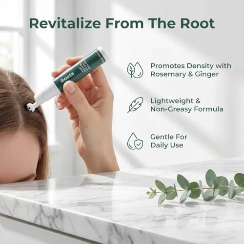 Roota Hair Growth Serum Roll On for Thicker, Healthier Hair