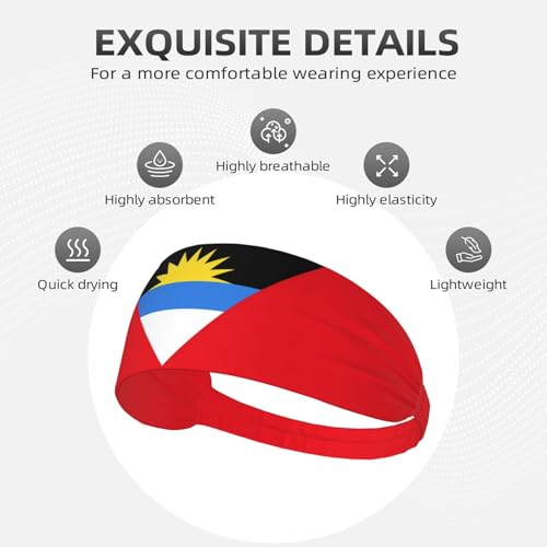Patriotic Flag Headband for Sports - Moisture Wicking Sweatband