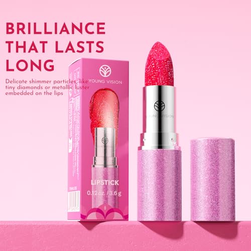Glam Glow Chameleon Lipstick Set – 3 Color-Shifting Shades