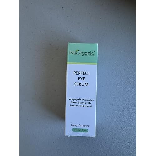 nuorganic Perfect Eye Serum: Fine Lines + Wrinkles + Bags + Dark Circles - Patented PhytoCellular Science + 18X More Effective Anti Aging + Better Skin in 7 Days - Vegan