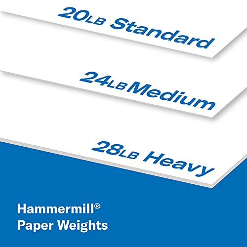 Hammermill Printer Paper, 20 lb Copy Paper, 8.5 x 11 - 6 Packs (2,400 Sheets) - 92 Bright, Made in the USA