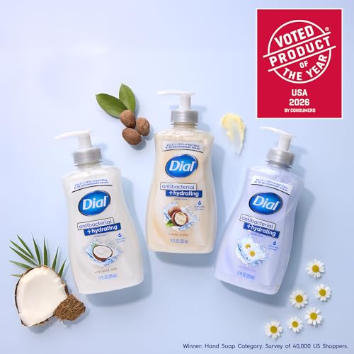 Dial Antibacterial Hydrating Coconut Milk Hand Soap 11oz - Pack of 4