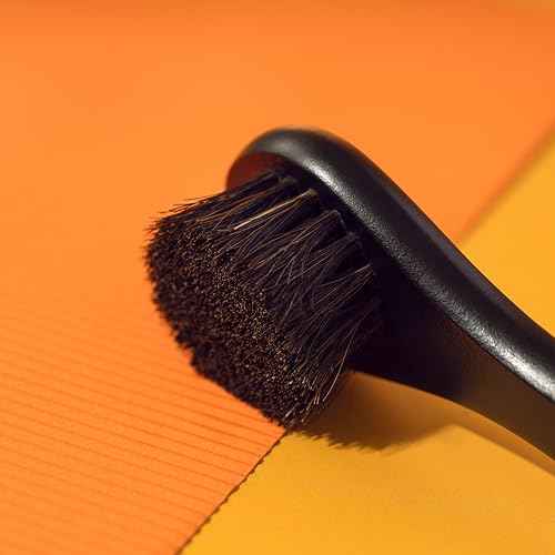 Dry Facial Brush for Lymphatic Drainage by Happy Sol - Dry Brushing Face Brush, High Quality Beechwood, Natural Face Brush That Improve Blood Circulation and Glowing Skin