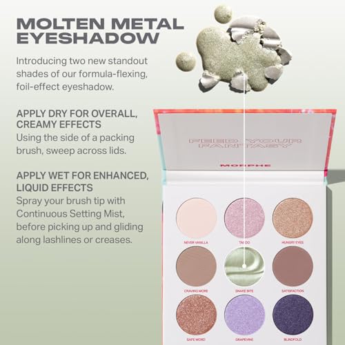 Morphe Pulp Fantasy Eyeshadow Palette - 9 Shades Matte Shimmer Foil