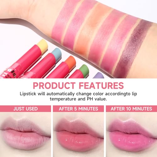 Color Changing Lipstick Set - 3 Moisturizing Shades