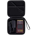 co2CREA Hard Travel Case Replacement for Wahl Professional 8061-100 8164 5-Star Series Rechargeable Shaver Shaper (Black Case)