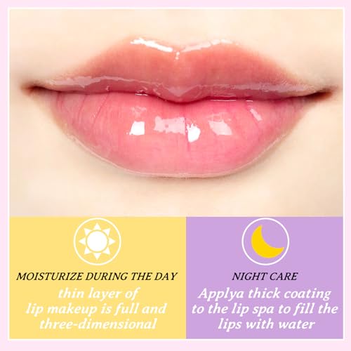3PCS Bee Lip Balm Honey Pot,Moisturizing Cherries,Avocado,Honey Flavors Lip Mask Overnight,Hydrating Lip Sleeping Mask Lip Care Set,Plumping Lip Moisturizer for Dry and Cracked Lips