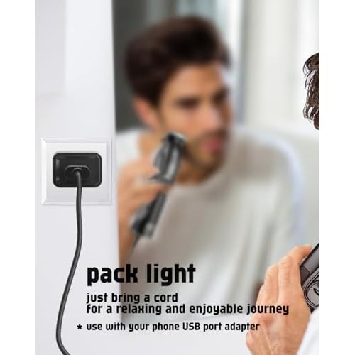 uijino Professional Hair Clippers Charging Cord Compatible with Novah Clippers Charger for Novah Professional Hair Clippers for Men HCL-002 HCL-003 HCL-006, 3.3ft Power Cord