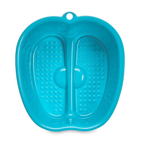 Heavy-Duty Foot Spa Basin with Massage Nodes - Blue