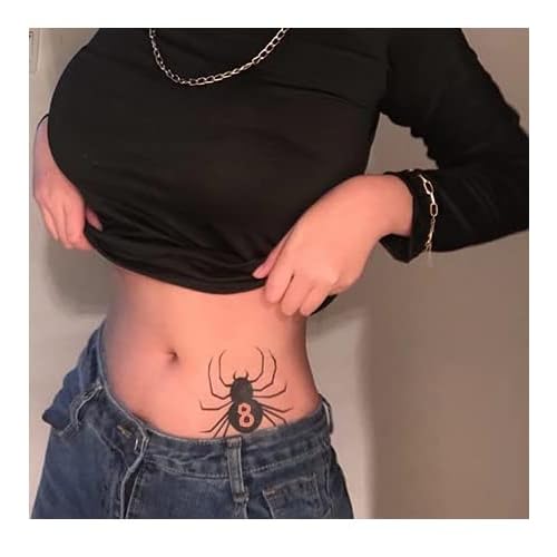 Anime Tattoo Spider 8,Anime Cosplay Temporary Sticker (A)