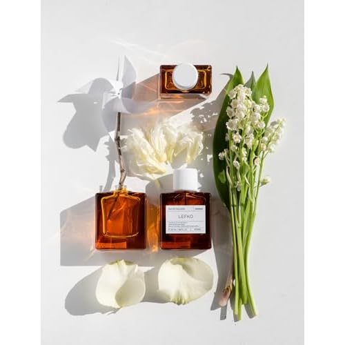 KORRES Lefko Eau De Toilette 1.69 Fl Oz & Shower Gel 8.45 Fl Oz Set, Floral Musk Inspired by Aegean Homes, With Aloe & Marshmallow Root Extract, Unisex Care, Vegetarian, Cruelty Free, Made in Greece