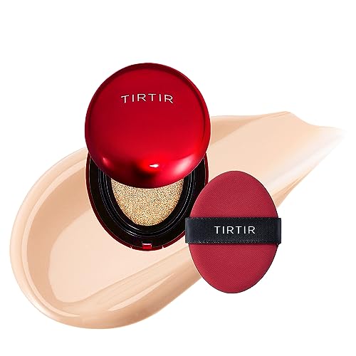 TIRTIR Mask Fit Red Cushion Foundation | Japan's No.1 Choice for Glass skin, Long-Lasting, Lightweight, Buildable Coverage, Semi-Matte (29C Taupe Beige, 0.63 Fl Oz (Pack of 1))