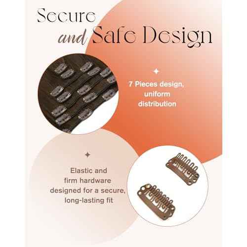 Sunny Hair Clip in Hair Extensions Straight Human Hair Clip in Extensions Remy Clip in Hair Extensions Real Human Hair Extensions Clip ins Balayage Chocolate Brown Ombre Caramel Blonde 18inch