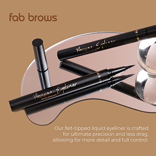 Fab Brows Precision Liquid Eyeliner Pen - Waterproof Black