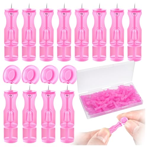 Disposable Facial Extraction Lancets - Pink 50Pcs for Acne Blackhead Removal