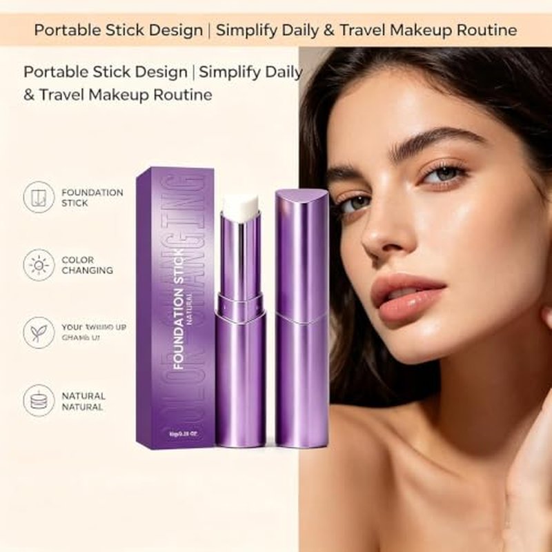 Foundation Stick with Built-in Brush | Hydrating Makeup