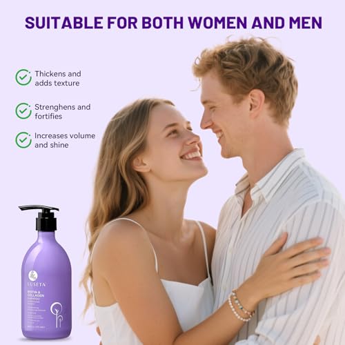 Luseta Biotin Collagen Volumizing Shampoo for Fine Hair, 16.8oz