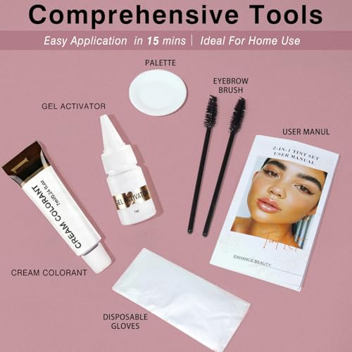 Lash & Brow Color Kit - Instant Black Eyebrow Dye, 7ml