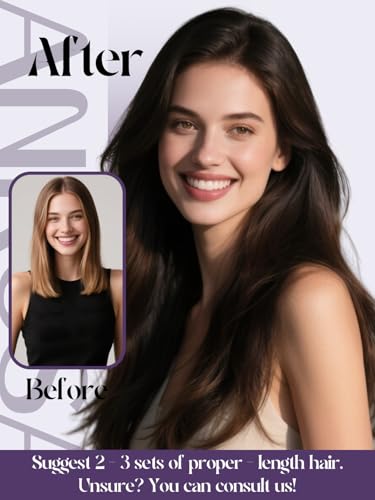 Anrosa Tape In Hair Extensions 16 Inch Remy Human Hair Jet Black