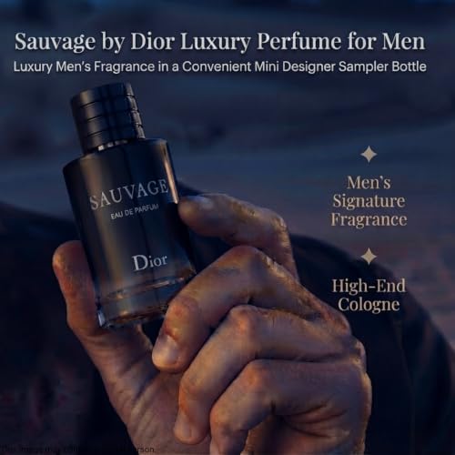 Dior Sauvage Eau de Parfum Mini Travel Size Cologne for Men - 0.34 oz
