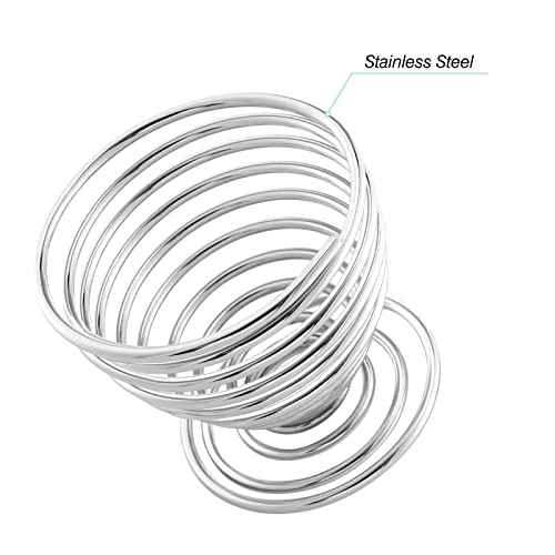 Luxspire Beauty Sponge Blender Holder, Makeup Blender Stand, Makeup Powder Puff Beauty Tool Dryer Drying Rack Egg Powder Puff Display Stand, Silver, 2 Pack