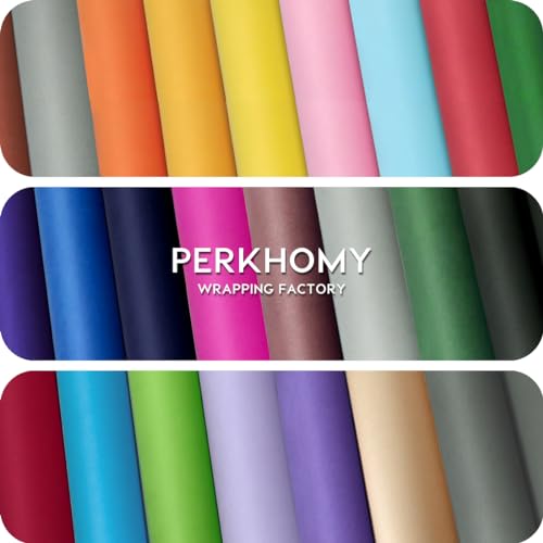 PerkHomy Light Pink Kraft Paper Roll 17.5" x 960" (80') for Gift Wrapping Bouquet Flower Kids Art Painting Craft Writing Packaging Shipping 80GSM 55LB (Light Pink, 17.5" x 80')