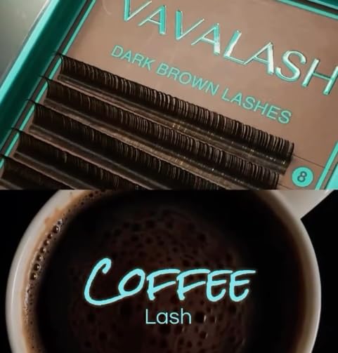 Brown Lash Extensions D Curl 0.05mm 8-15mm Mixed Length