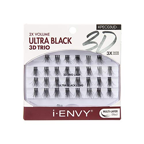 iENVY 3D Trio Lash Ultra Black Long 2 Pack
