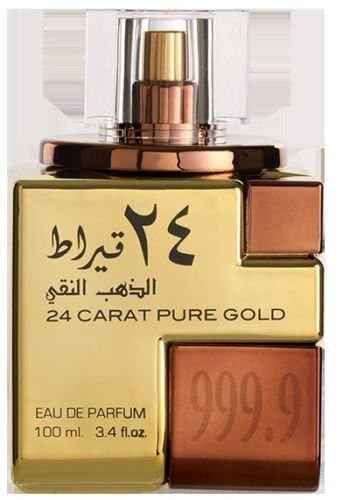Lattafa Perfumes 24 Carat Pure Gold for Unisex Eau de Parfum Spray, 3.4 Ounce (Pack of 2)