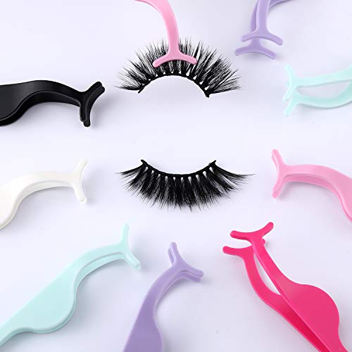 42-Piece Eyelash Applicator Tool Set with Tweezers & Removal Clips