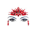Neva Nude Demonica Red Crystal Face Stickers - Medical Grade