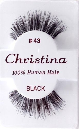 Christina 6-Pack Eyelashes #43 - Natural Human Hair