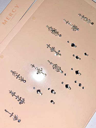 Mercy London Crystal Bindis Multipack - Silver & Gold Face Jewels