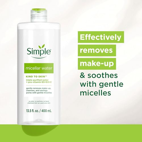 Simple Kind To Skin Micellar Water - Gentle Makeup Remover 13.5 oz