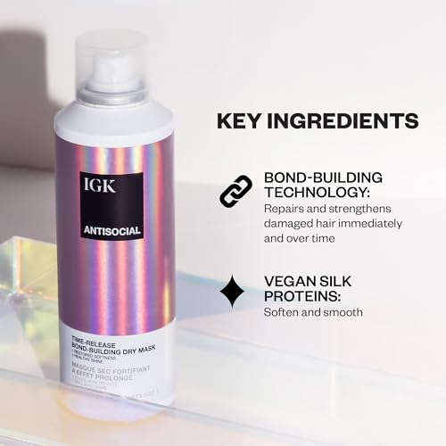 IGK Antisocial Leave-In Repair Mask - Overnight Treatment for Damaged Hair
