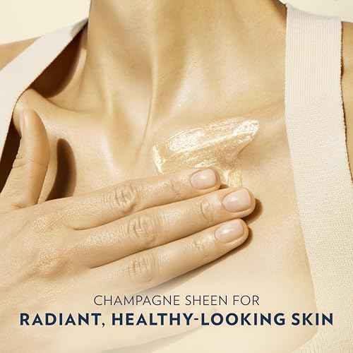 Vaseline Glazed and Glisten Sunlit Glow Body Gel Oil Vanilla Cocoa Shimmering with Ultra-Hydrating Lipids and 100% Pure Cocoa Butter, 6.8 Oz